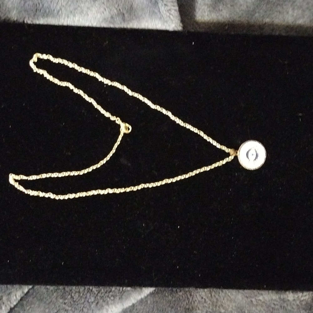 Goldtone 'Evil Eye' Necklace 24"